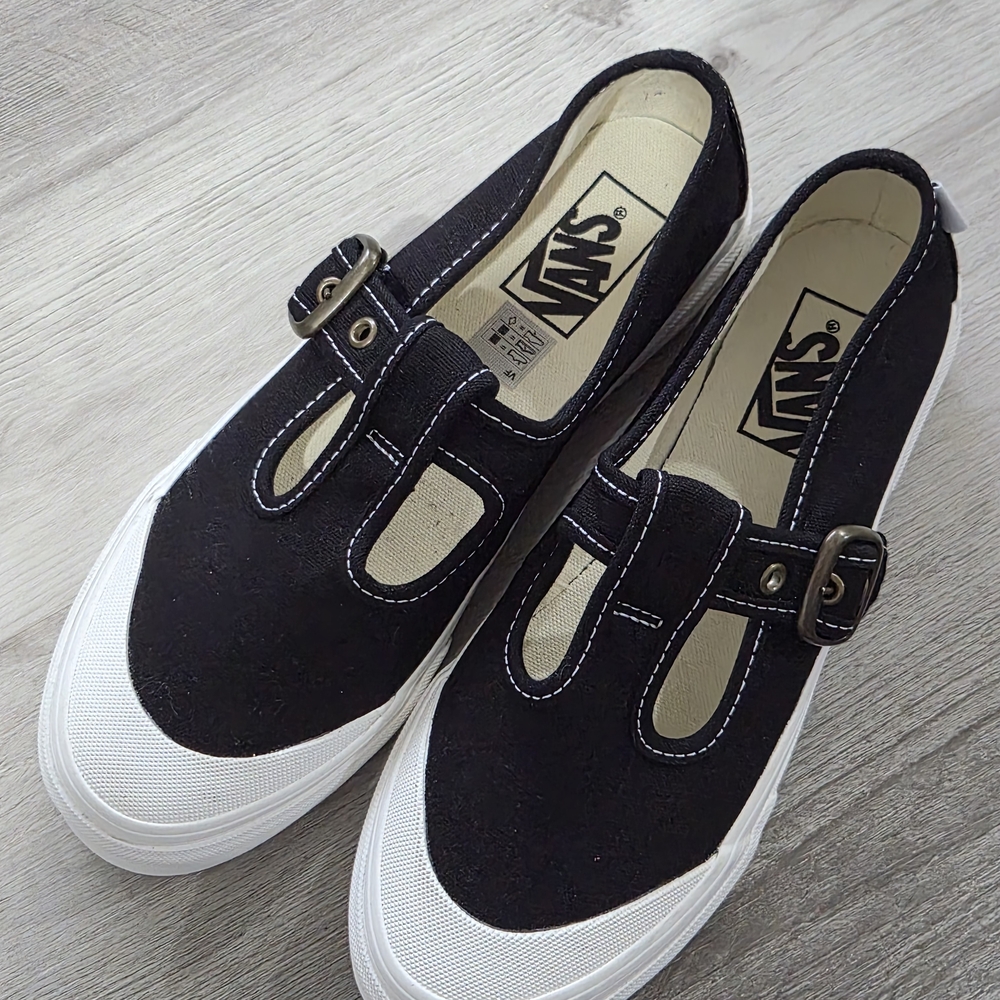 Vans Kids Black Slip-On Shoes